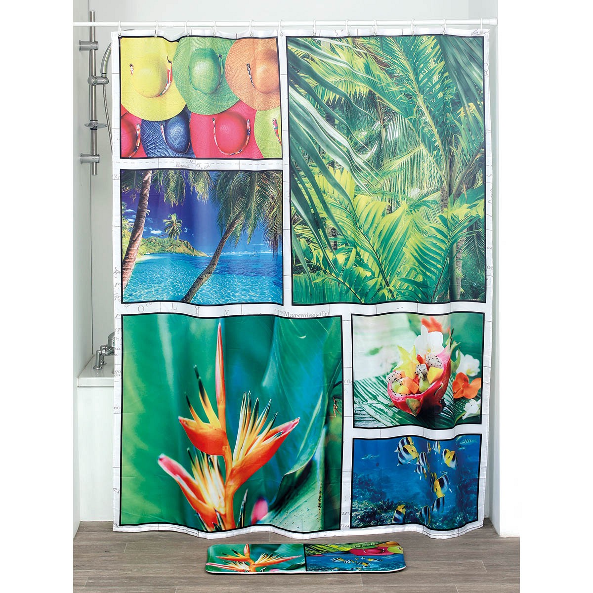 Κουρτίνα μπάνιου polyester 180x200