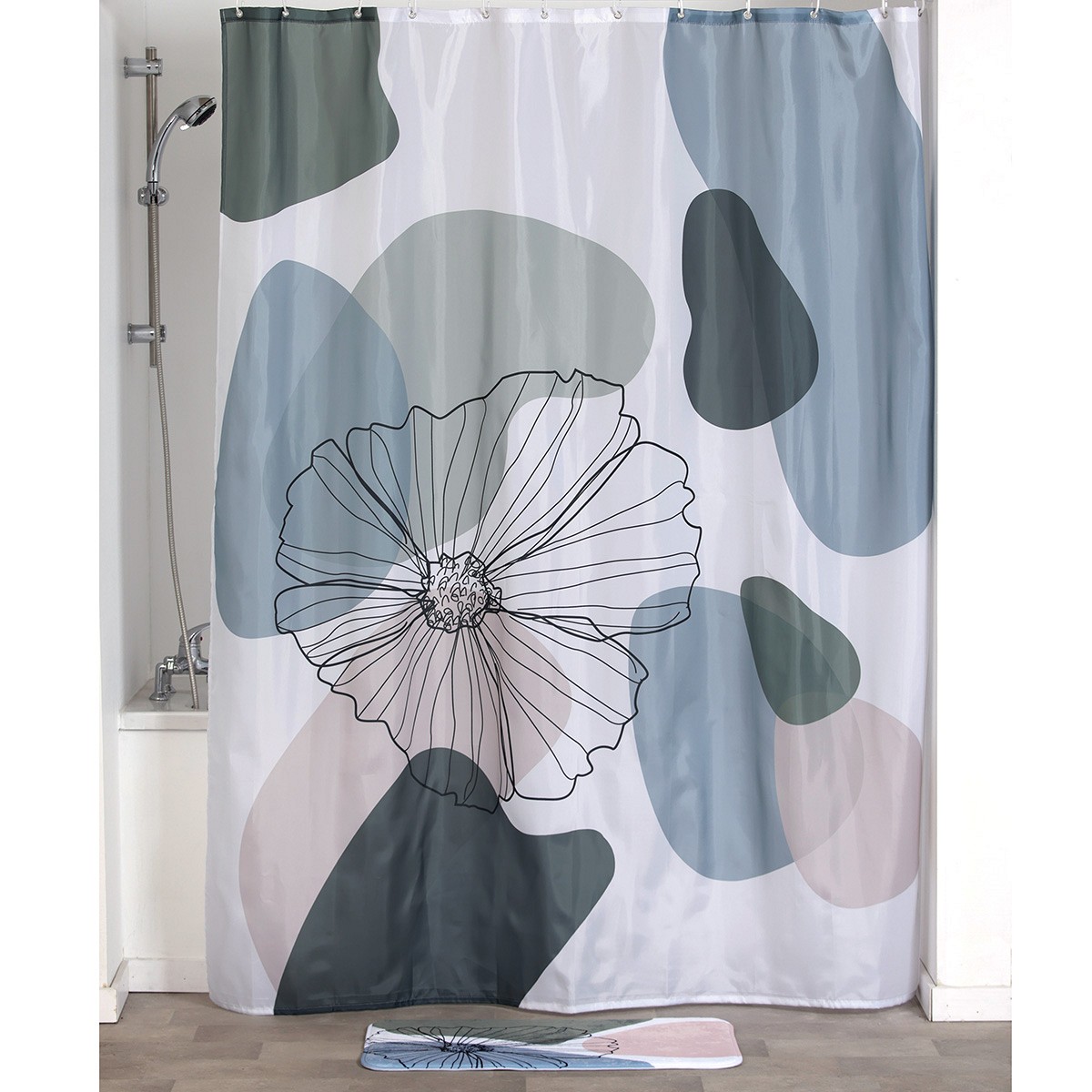 Κουρτίνα μπάνιου polyester 180×200 cm