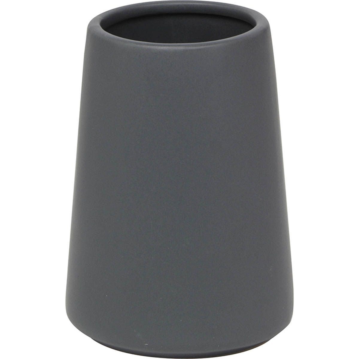 Θήκη οδοντ/τσας stoneware γκρί.