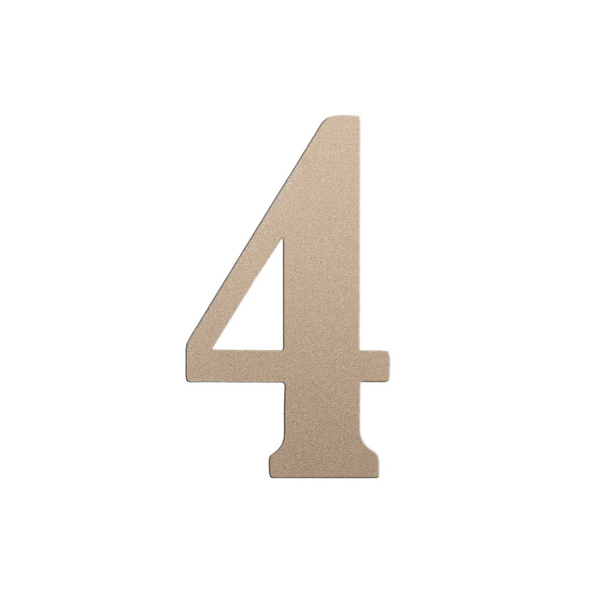 Roline 468 Πινακίδα με Αριθμό 4 από Πλαστικό Μεταλλιζέ 50mm