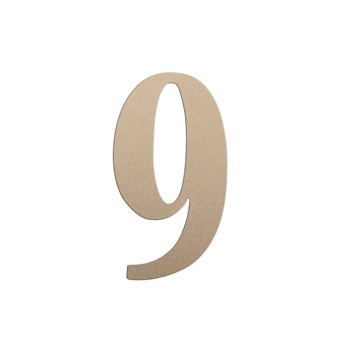 Roline 468 Πινακίδα με Αριθμό 9 από Πλαστικό Μεταλλιζέ 50mm