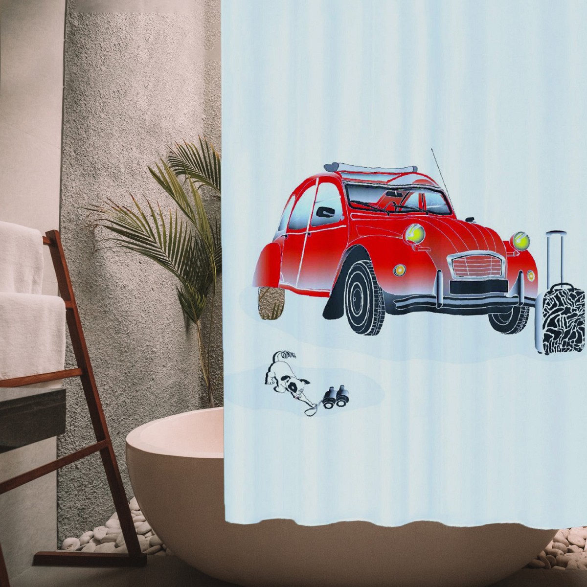 ΚΟΥΡΤΙΝΑ ΜΠΑΝΙΟΥ REDCAR 180(Μ)X200(Υ)