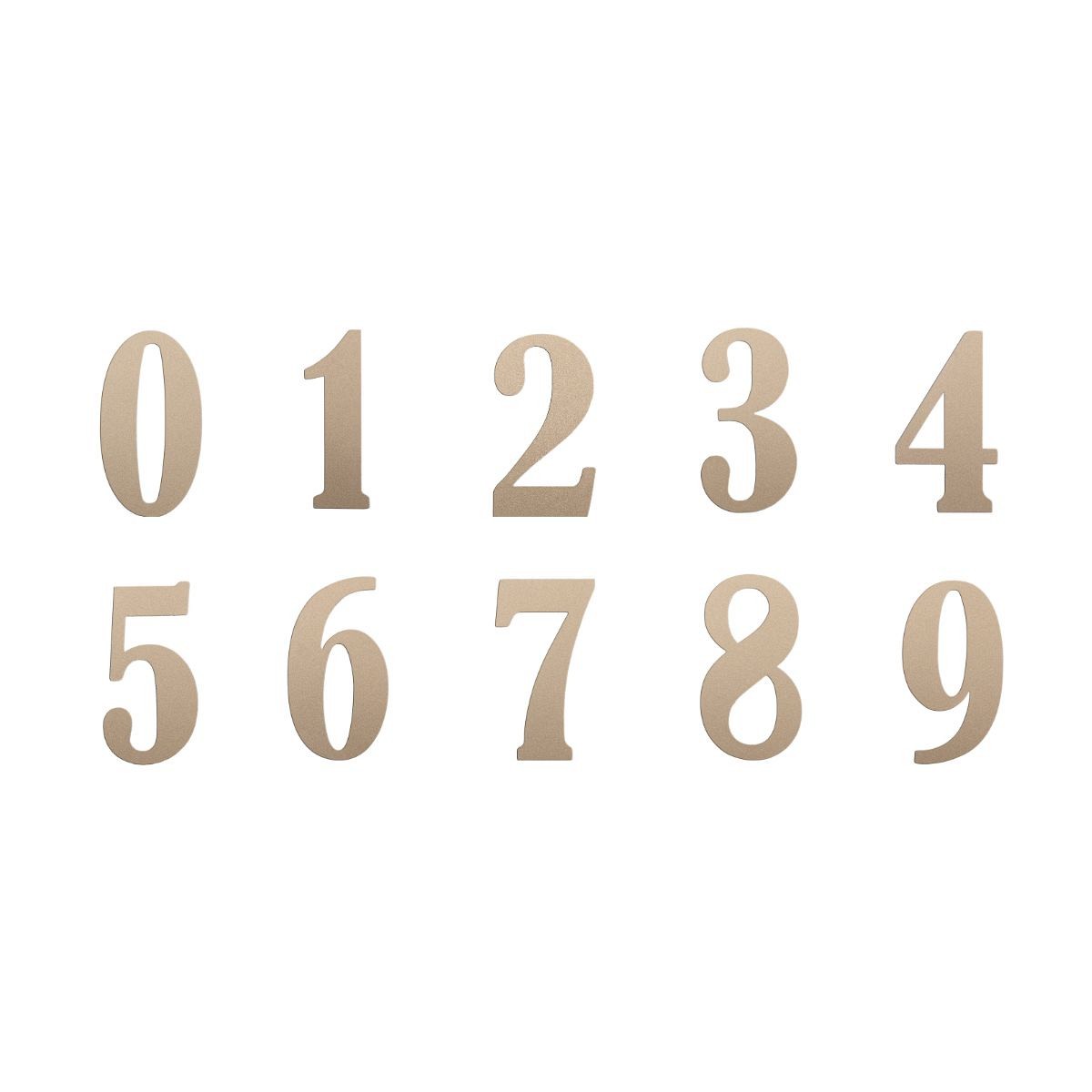 Roline 468 Πινακίδες με Αριθμό Σετ από Πλαστικό Μεταλλιζέ 50mm