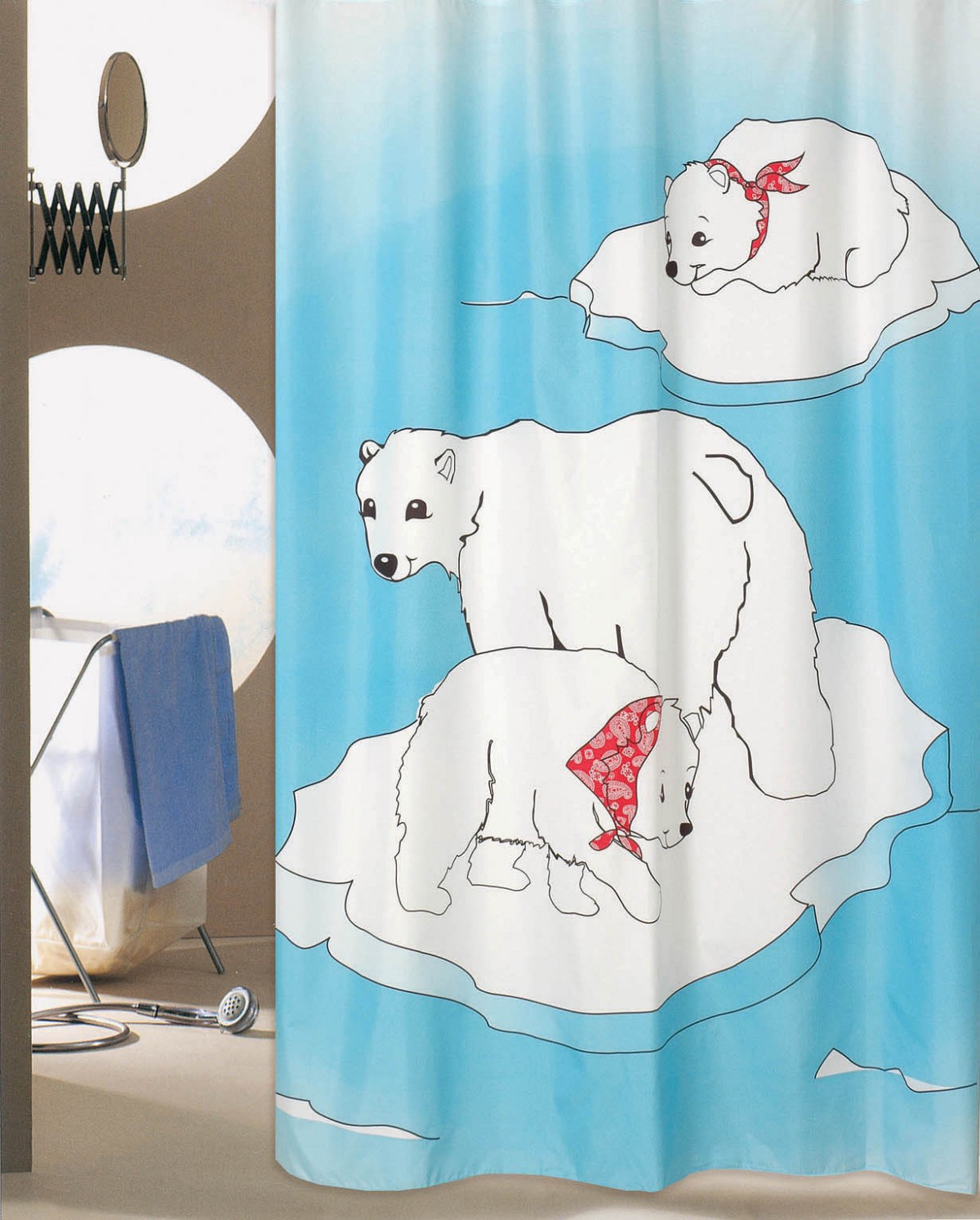 ΚΟΥΡΤΙΝΑ ΜΠΑΝΙΟΥ BEAR COLOR 180(Μ)X200(Υ)