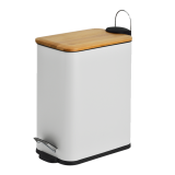 Καλάθι μπάνιου 5 λίτρα με κάλυμμα bamboo soft close