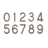 Roline 460 Πινακίδες με Αριθμό Σετ από Ορείχαλκο Αντικέ 55mm