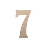 Roline 468 Πινακίδα με Αριθμό 7 από Πλαστικό Μεταλλιζέ 50mm