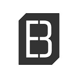 Roline 465 Πινακίδα με Γράμμα Β από Χάλυβα Μαύρο Ματ 70mm