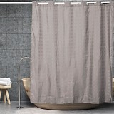 ΚΟΥΡΤΙΝΑ ΜΠΑΝΙΟΥ SQUARESOFSQUARES HOOKLESS ΓΚΡΙ 180(Μ)x200(Υ)