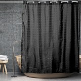 ΚΟΥΡΤΙΝΑ ΜΠΑΝΙΟΥ SQUARESOFSQUARES HOOKLESS  ΜΑΥΡΗ 180(Μ)x200(Υ)