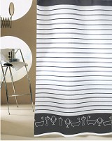 ΚΟΥΡΤΙΝΑ ΜΠΑΝΙΟΥ BATHTUBS 240(Μ)X180(Υ) ΓΚΡΙ