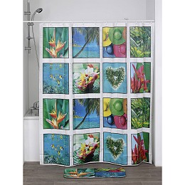 Κουρτίνα μπάνιου polyester 180x180 cm