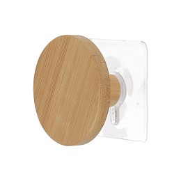 Kρεμάστρα  bamboo με αυτοκόλλητο 6,50 cm (Σετ 3 τεμάχια )