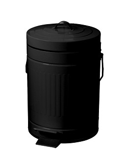 Κάδος 5 lt. soft close μαύρος ματ