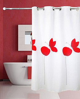 ΚΟΥΡΤΙΝΑ ΜΠΑΝΙΟΥ POPPY HOOKLESS 180(Μ)X180(Υ)