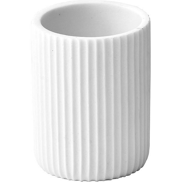 Ποτηροθήκη Polyresin λευκή
