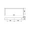 Roline 207 Πόδι Επίπλου από Χάλυβα Χρυσό Ματ 370x120mm