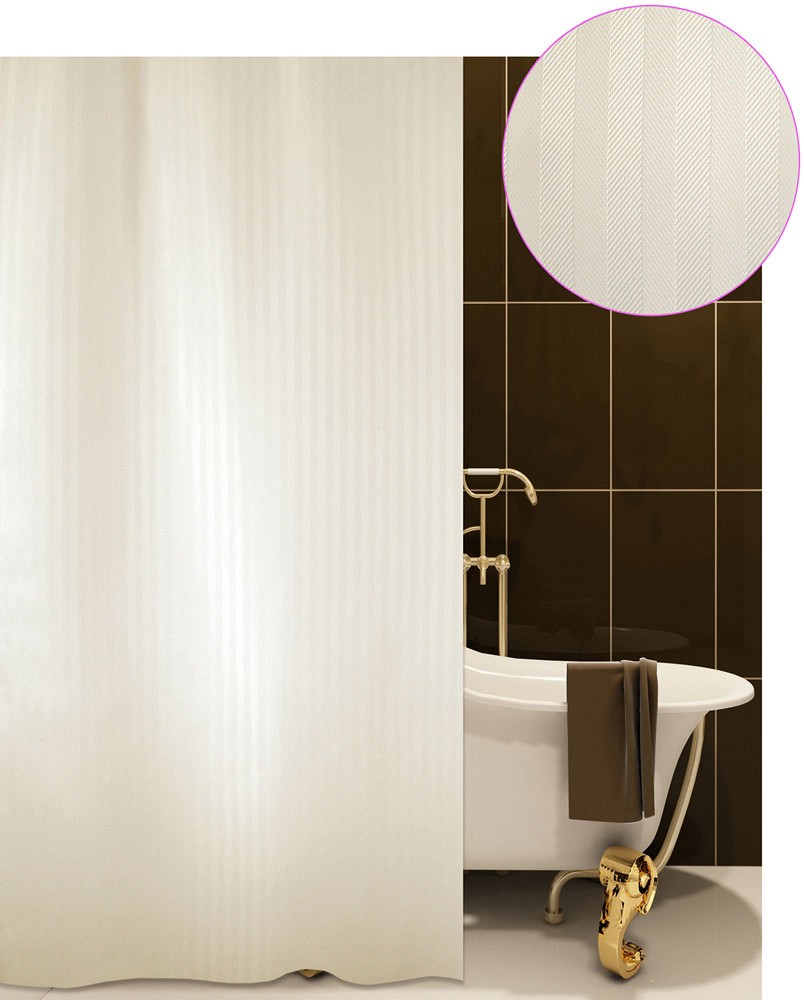 ΚΟΥΡΤΙΝΑ ΜΠΑΝΙΟΥ LUXOR (140 ΓΡ) ΕΚΡΟΥ 180(Μ)X180(Υ)