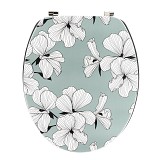 Κάλυμμα λεκάνης mdf με ανοξείδωτους μεντεσέδες 37,50χ46cm Eurocasa