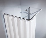 Γωνιακός Βραχίονας Ντουζίερας (Φ25mm) 90x90 εκ.