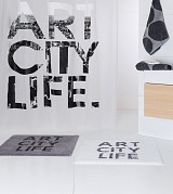 Κουρτίνα Μπάνιου Art City Life  180x200 εκ