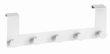 Κρεμάστρα Πόρτας Strip Door Hooks Λευκή Μεταλλική Ανοξείδωτη