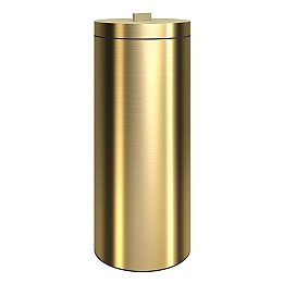 Καλάθι Απλύτων 30 Lit - Brushed Gold, Pam & Co, Ø25 x H60 (cm), 2560-023