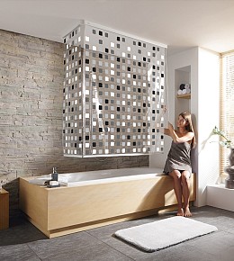 Κουρτίνα Μπάνιου Ρολό Ντους Grey  138x62x240 εκ