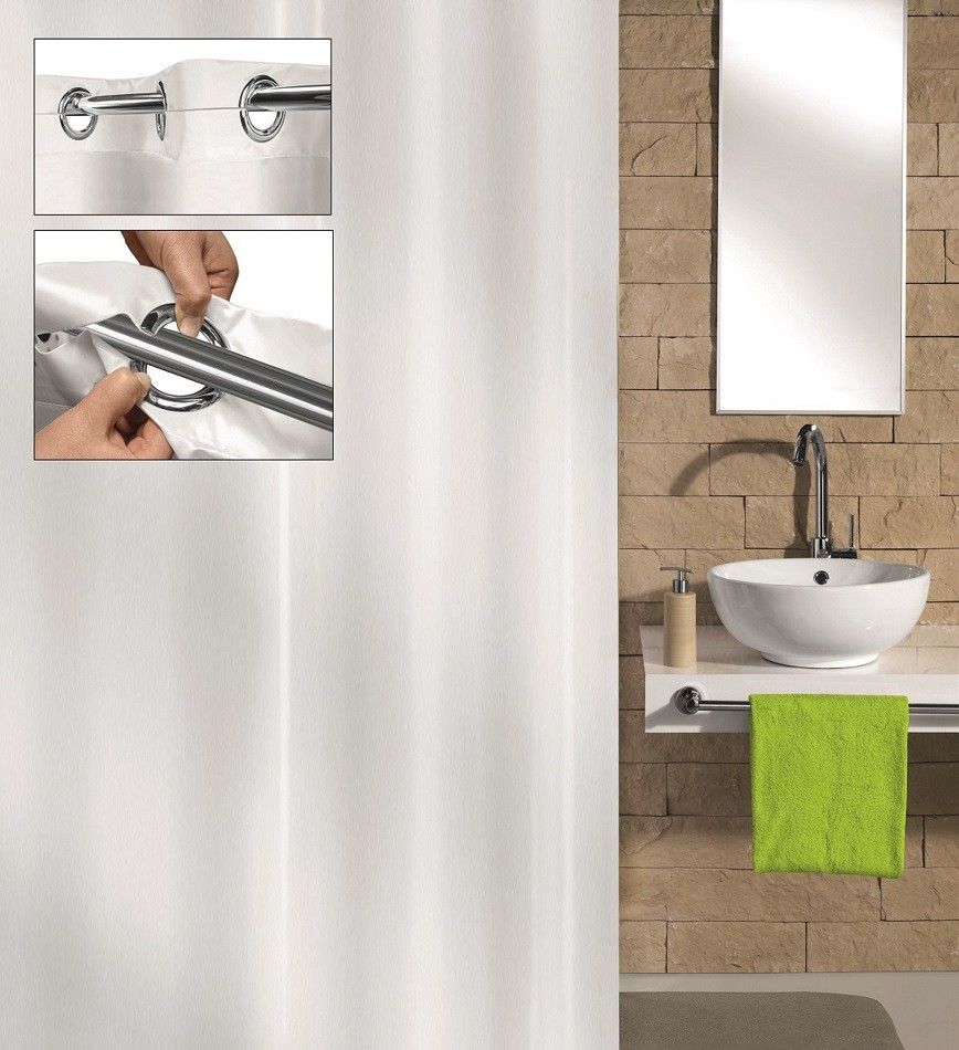 Κουρτίνα Μπάνιου Hook On  180x200 εκ