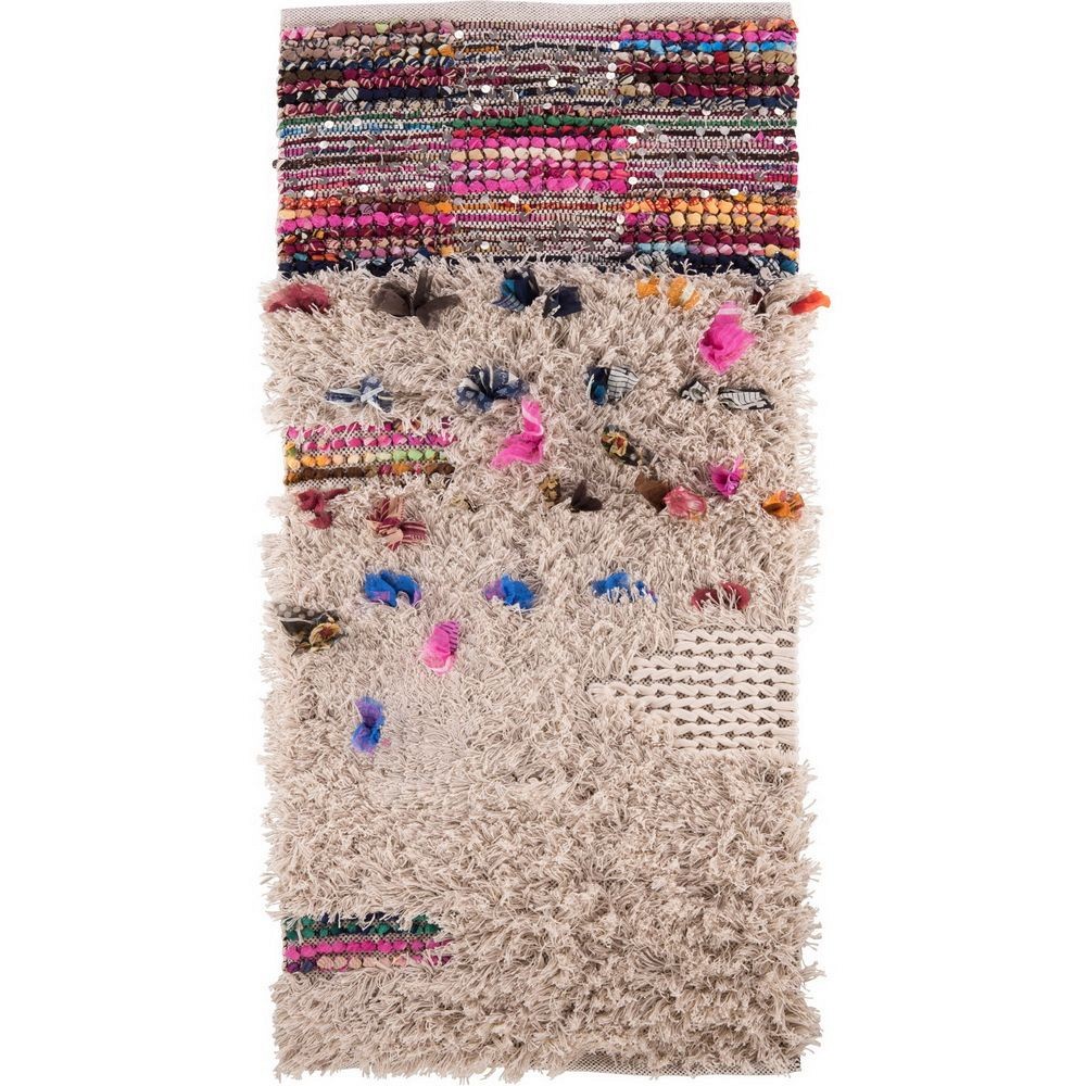 Χαλί shaggy 70x140 με πούλιες