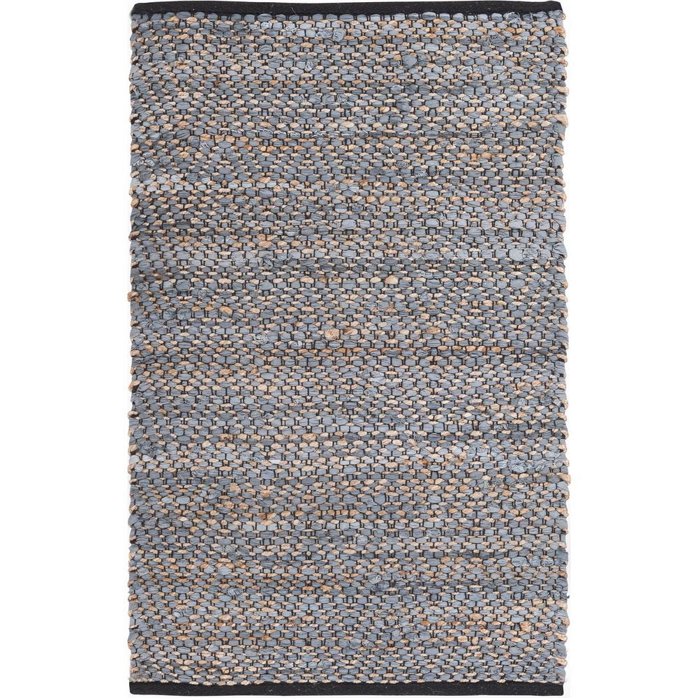 Χαλί 60x90 Tiki Μπλε και γιούτα υφαντό