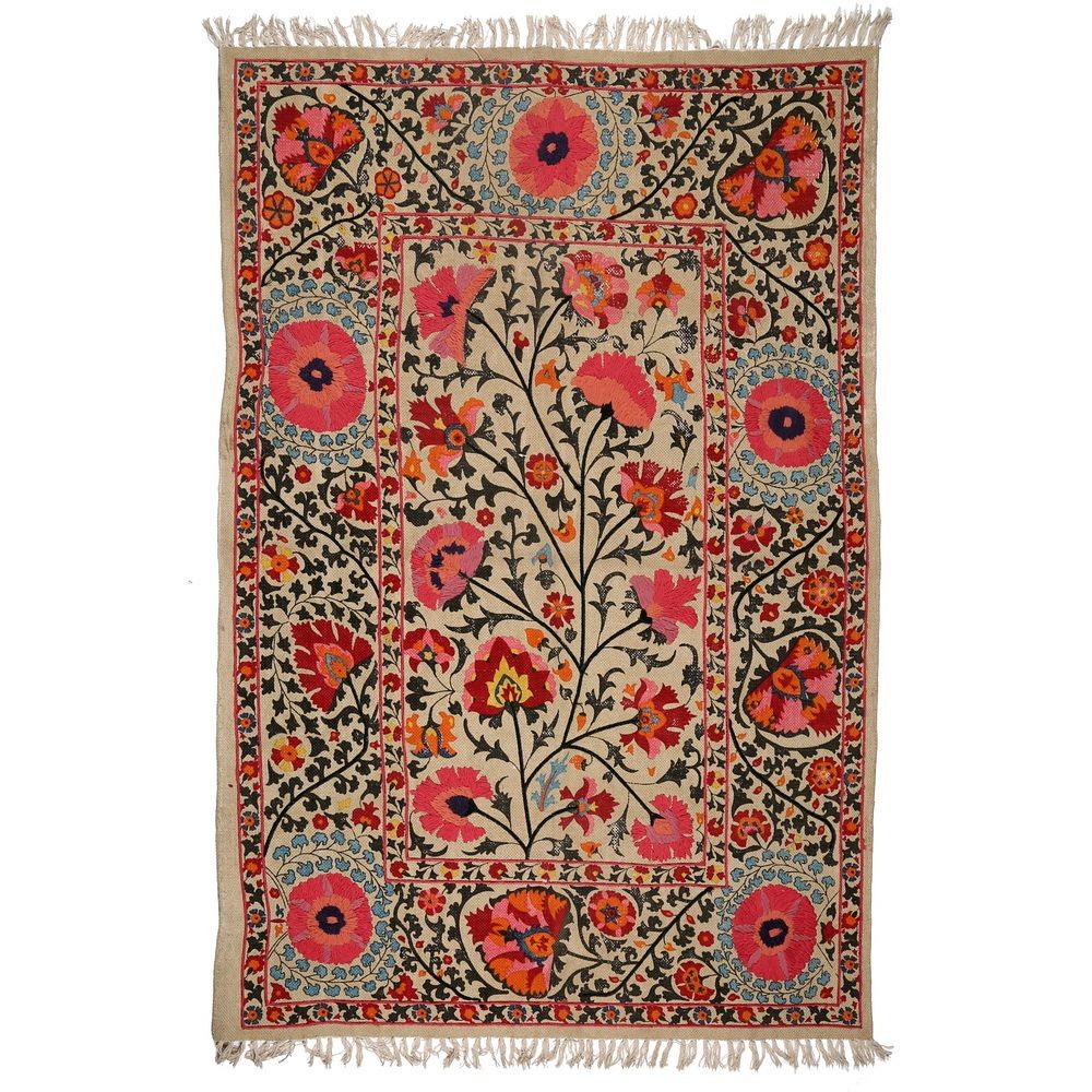 Χαλί 120x180 κόκκινοι λωτοί