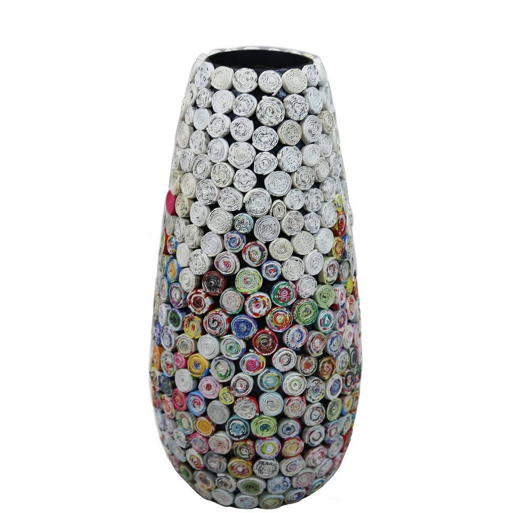 Βάζο 20x39εκ. ανακυκλωμένα περιοδικά