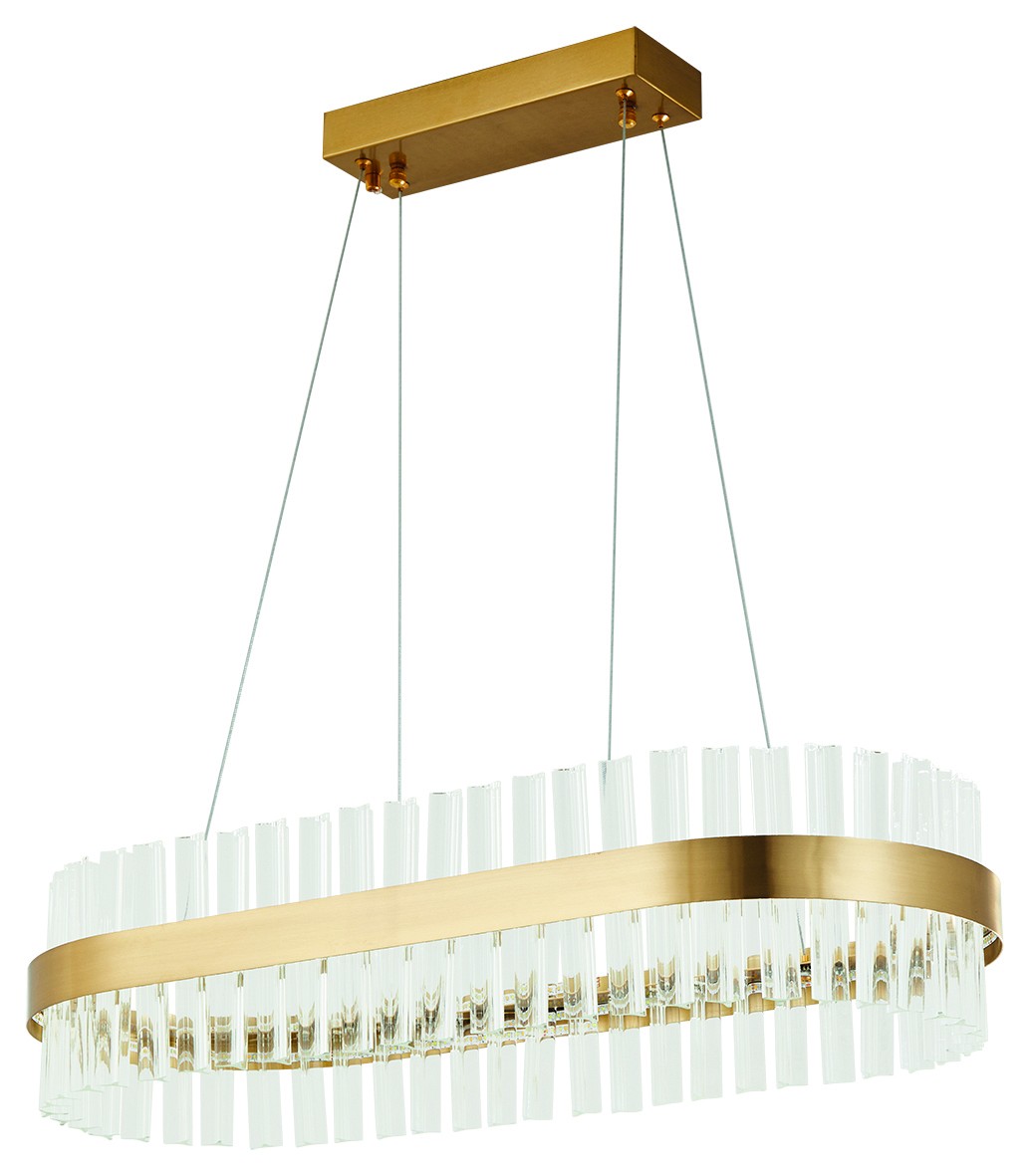 M6612-800R TORRENT BRUSHED GOLD PENDANT 1B3