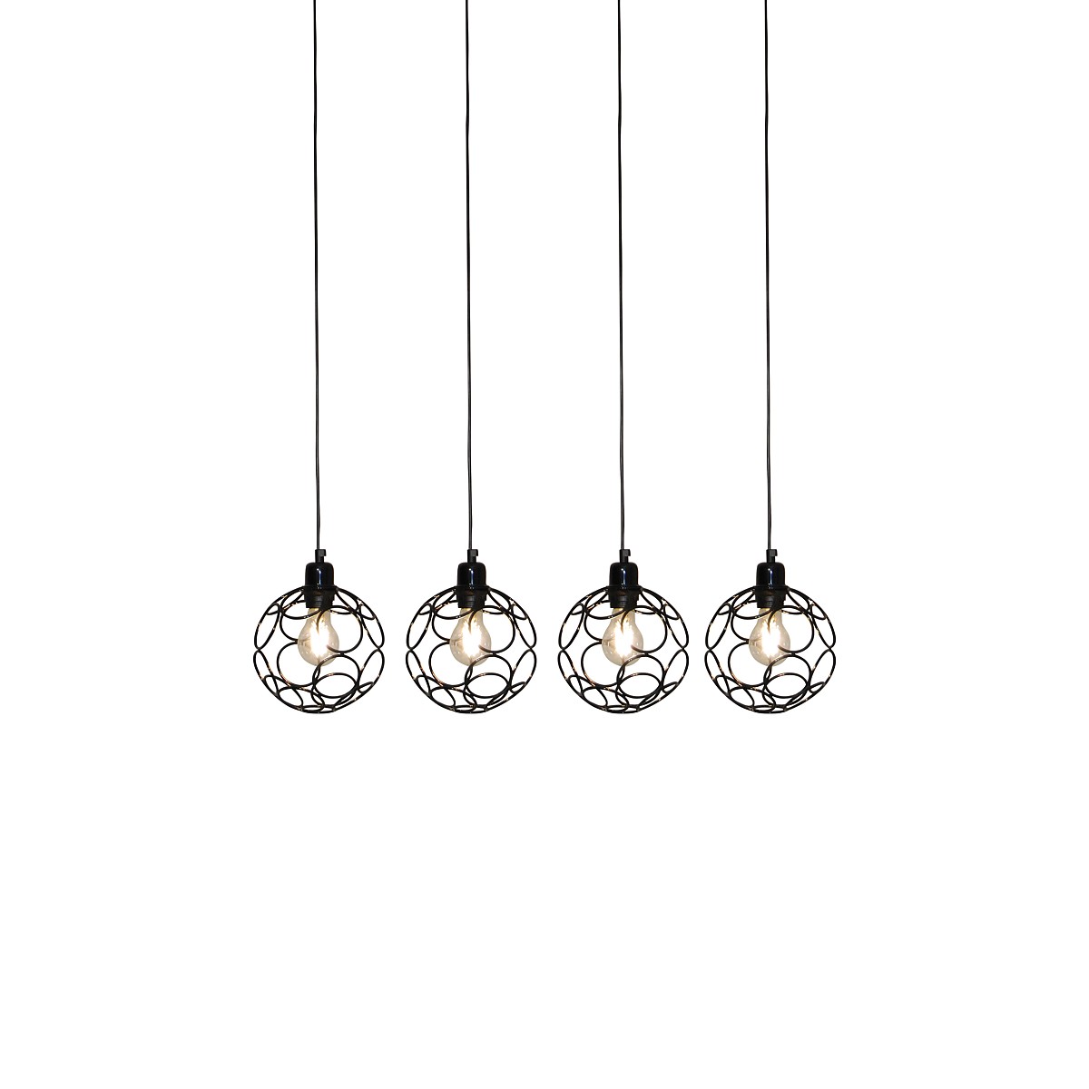 HL-3588-4 ALINE CHROME PENDANT
