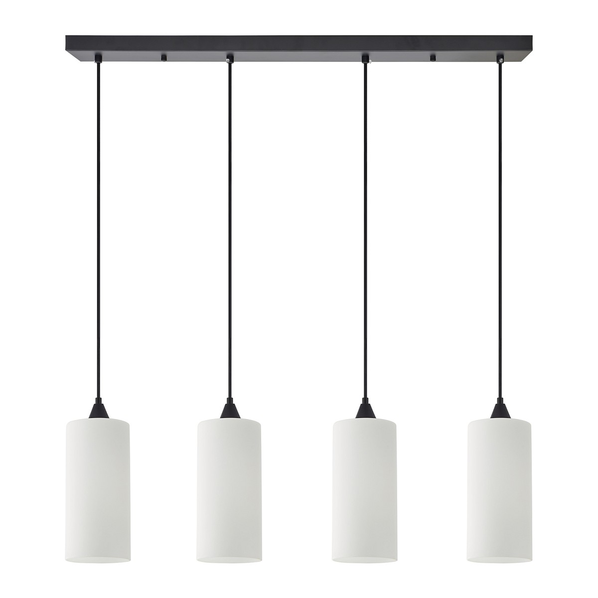 SE21-BL-4-4BL-GL3 ADEPT TUBE  Pendant White Glass+