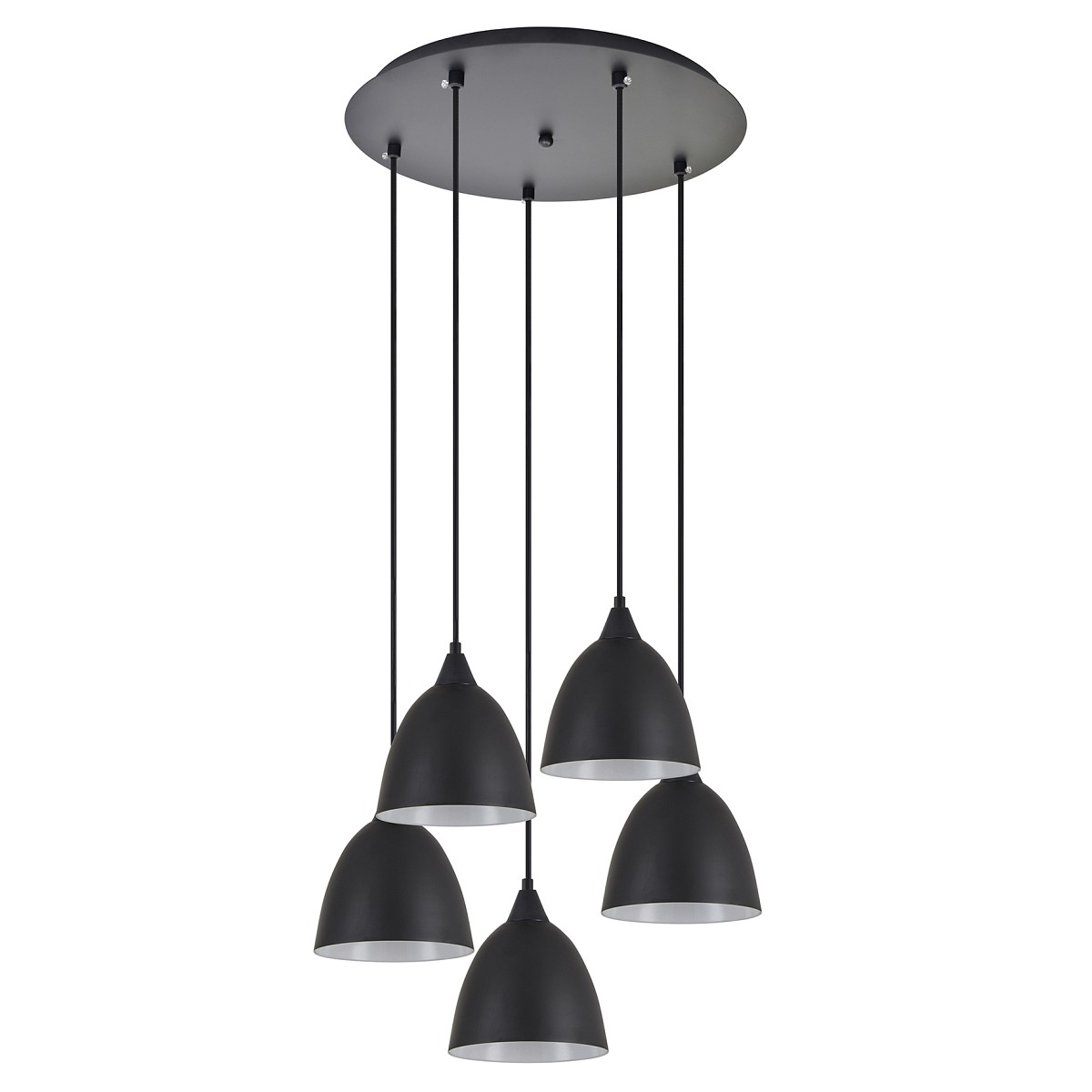 SE21-BL-B10-5BL-MS2 ADEPT PENDANT Black Metal Shade +