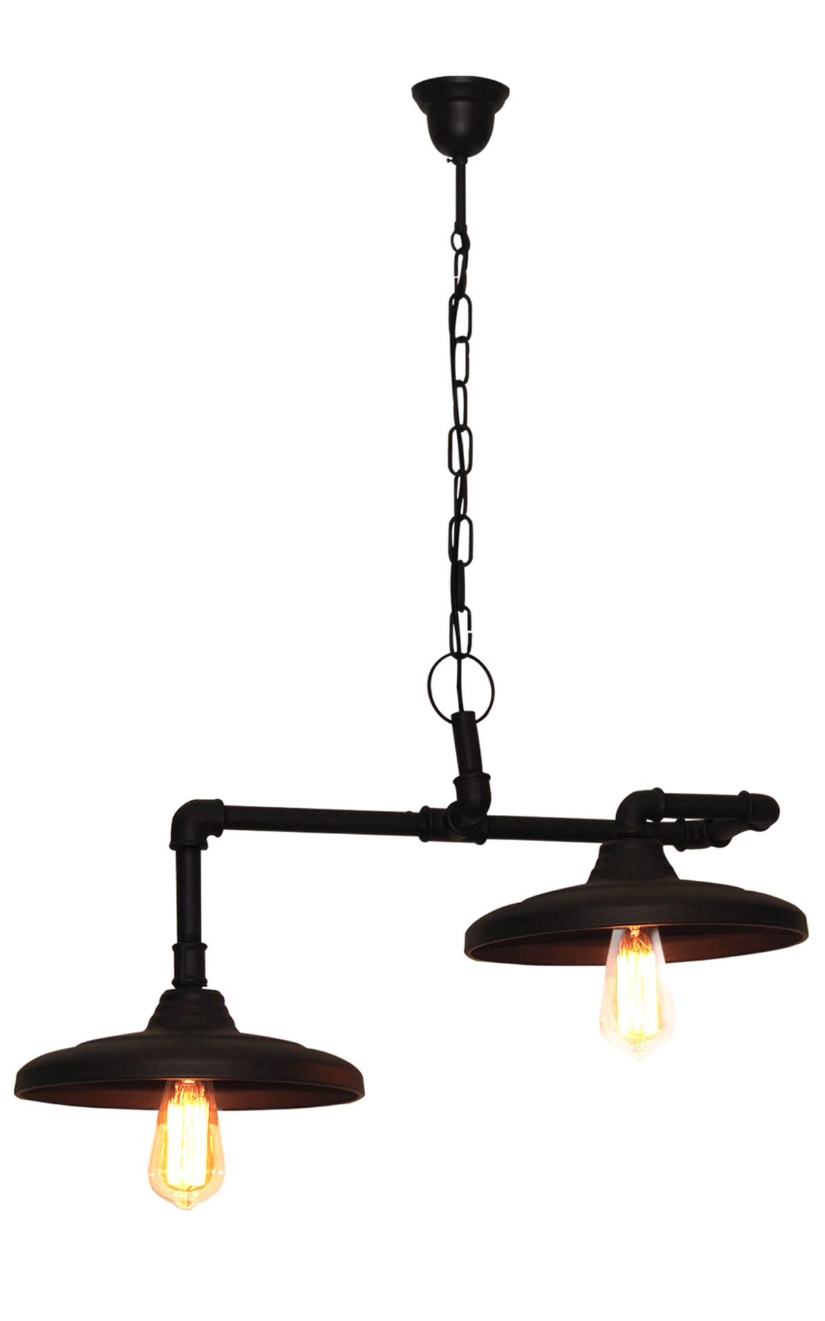 HL-520-2 PIPES BEIGE PENDANT 2 X E27