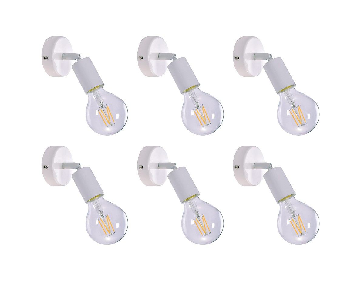 SE 137-1AW (x6) Soma Packet White adjustable spotlight+