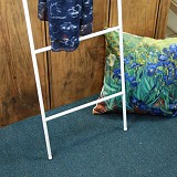 Σκάλα μεταλλική 160εκ. - λευκή