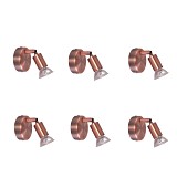 SE 140-C1 (x6) Saba Packet Copper adjustable spotlight+
