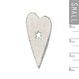 Μαγνητάκι ξύλινο - Καρδιά 4εκ.