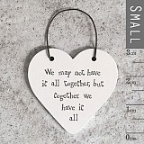 Καρδιά μικρή ξύλινη 6x3εκ. - We may not have…