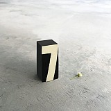 Ξύλινος αριθμός τουβλάκι 7εκ. - 7