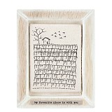 Κάδρο μαύρη κλωστή-My favourite place