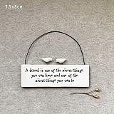 Πορσελάνινο στολίδι 8εκ.-Friend is one of the nicest things