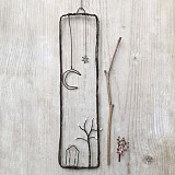 Κάδρο συρμάτινο Σπίτι 22,5x5,5εκ. - Φεγγάρι