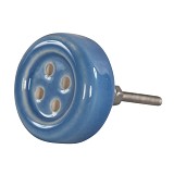 Πόμολο κουμπί μπλε 4εκ.