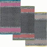 Χαλάκι 60x90 Διαμάντι & ζικ ζακ βαμβακερό