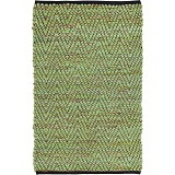 Χαλί 60x90 Tiki Πράσινο και γιούτα υφαντό